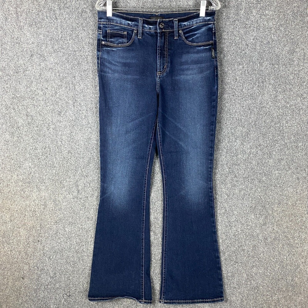 Silver Jeans‎ Women's 28/31 Calley Bootcut Denim Cotton Blend Blue